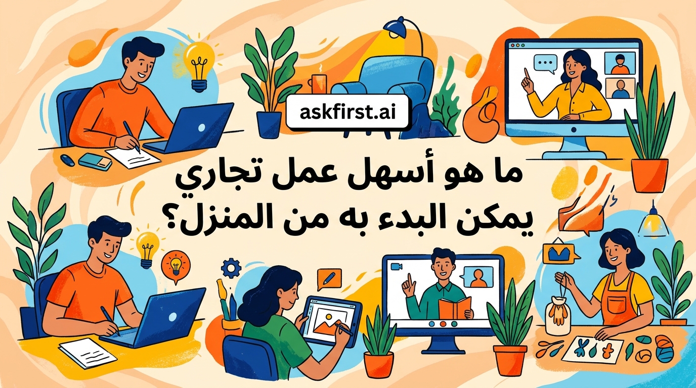 ما هو أسهل عمل تجاري يمكن البدء به من المنزل؟ ما هو أسهل عمل تجاري يمكن البدء به من المنزل؟