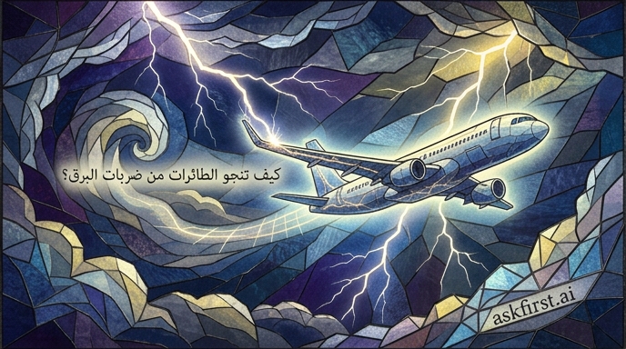 كيف تنجو الطائرات من ضربات البرق؟ كيف تنجو الطائرات من ضربات البرق؟