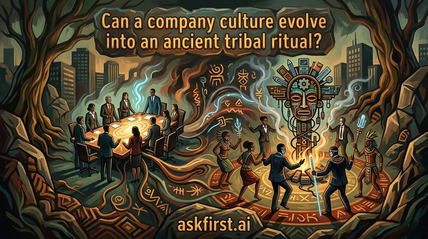 Can a company culture evolve into an ancient tribal ritual? Can a company culture evolve into an ancient tribal ritual?