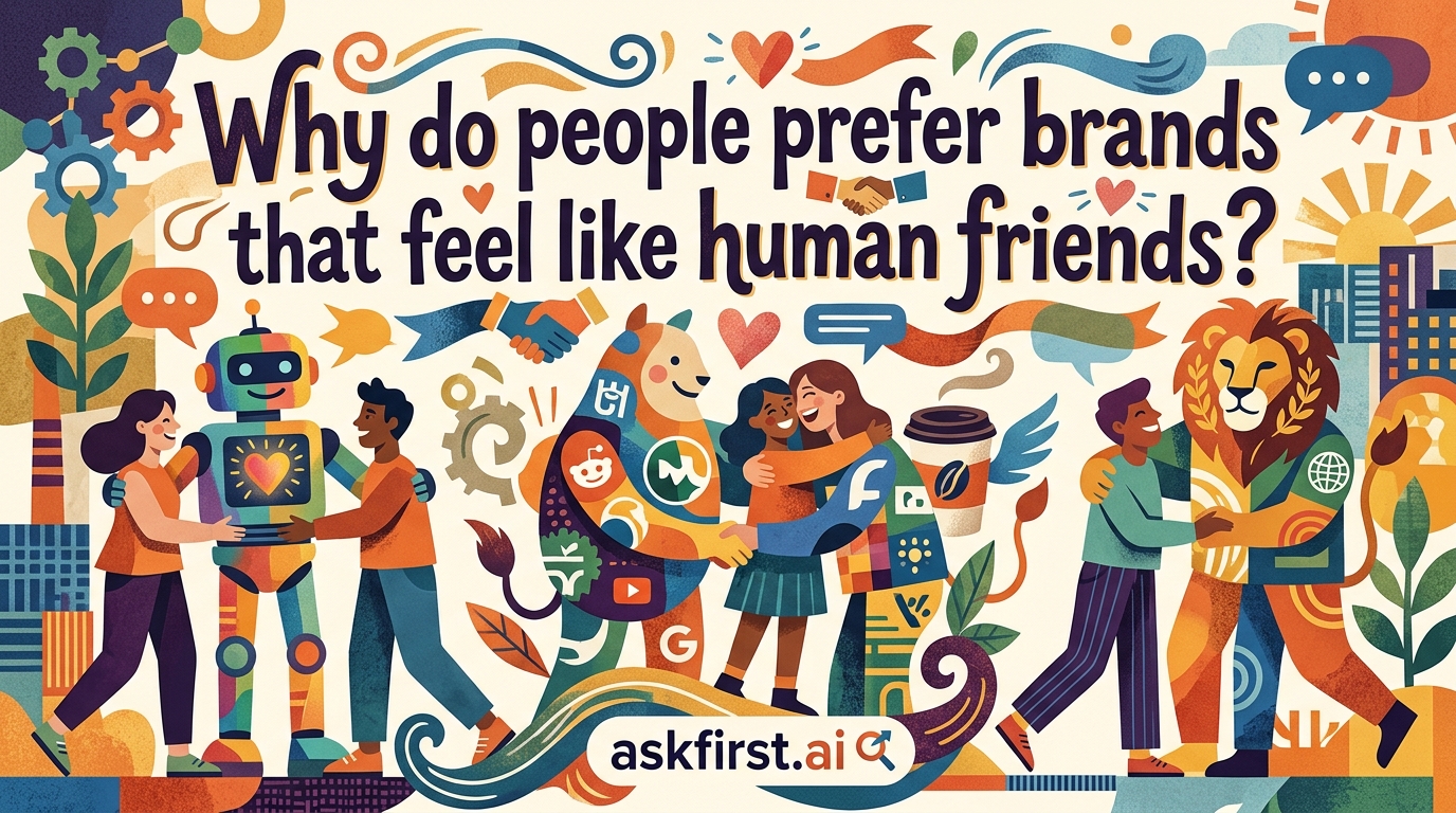 Why do people prefer brands that feel like human friends? Why do people prefer brands that feel like human friends?