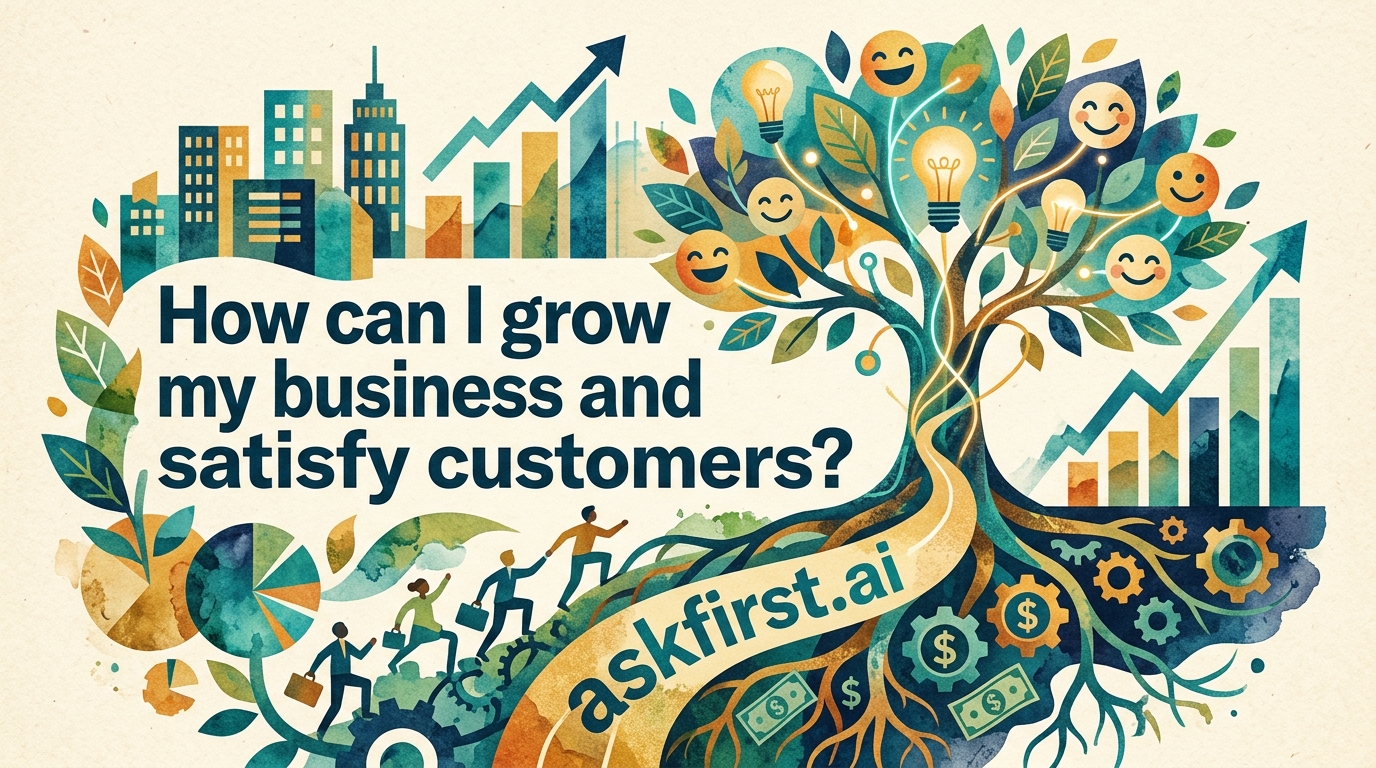 How can I grow my business and satisfy customers? How can I grow my business and satisfy customers?