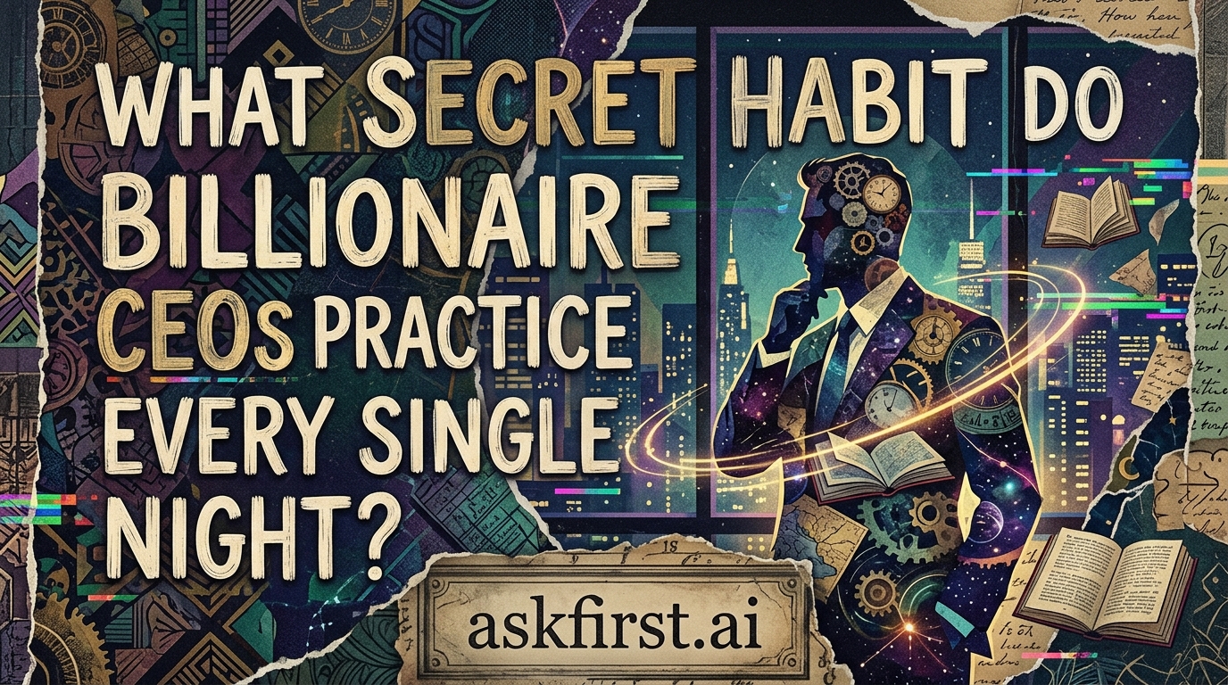 What secret habit do billionaire CEOs practice every single night? What secret habit do billionaire CEOs practice every single night?