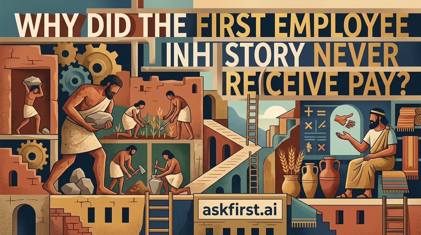 Why did the first employee in history never receive pay? Why did the first employee in history never receive pay?