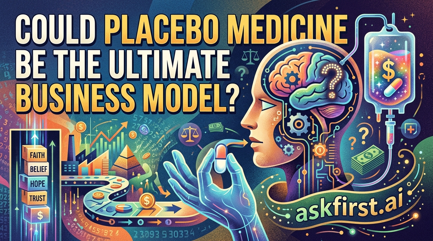 Could placebo medicine be the ultimate business model? Could placebo medicine be the ultimate business model?