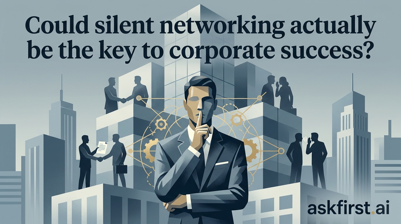 Could silent networking actually be the key to corporate success? Could silent networking actually be the key to corporate success?