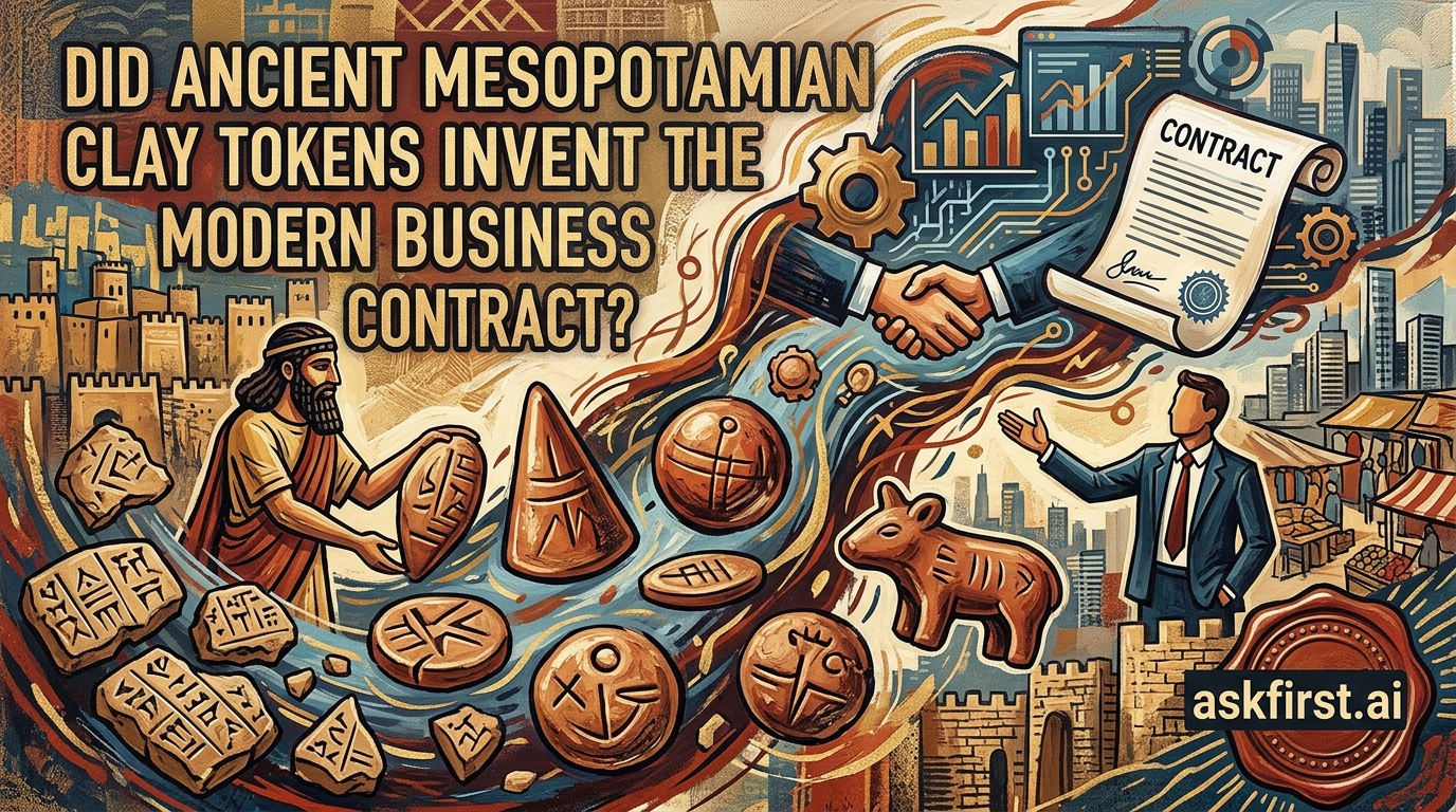 Did ancient Mesopotamian clay tokens invent the modern business contract? Did ancient Mesopotamian clay tokens invent the modern business contract?