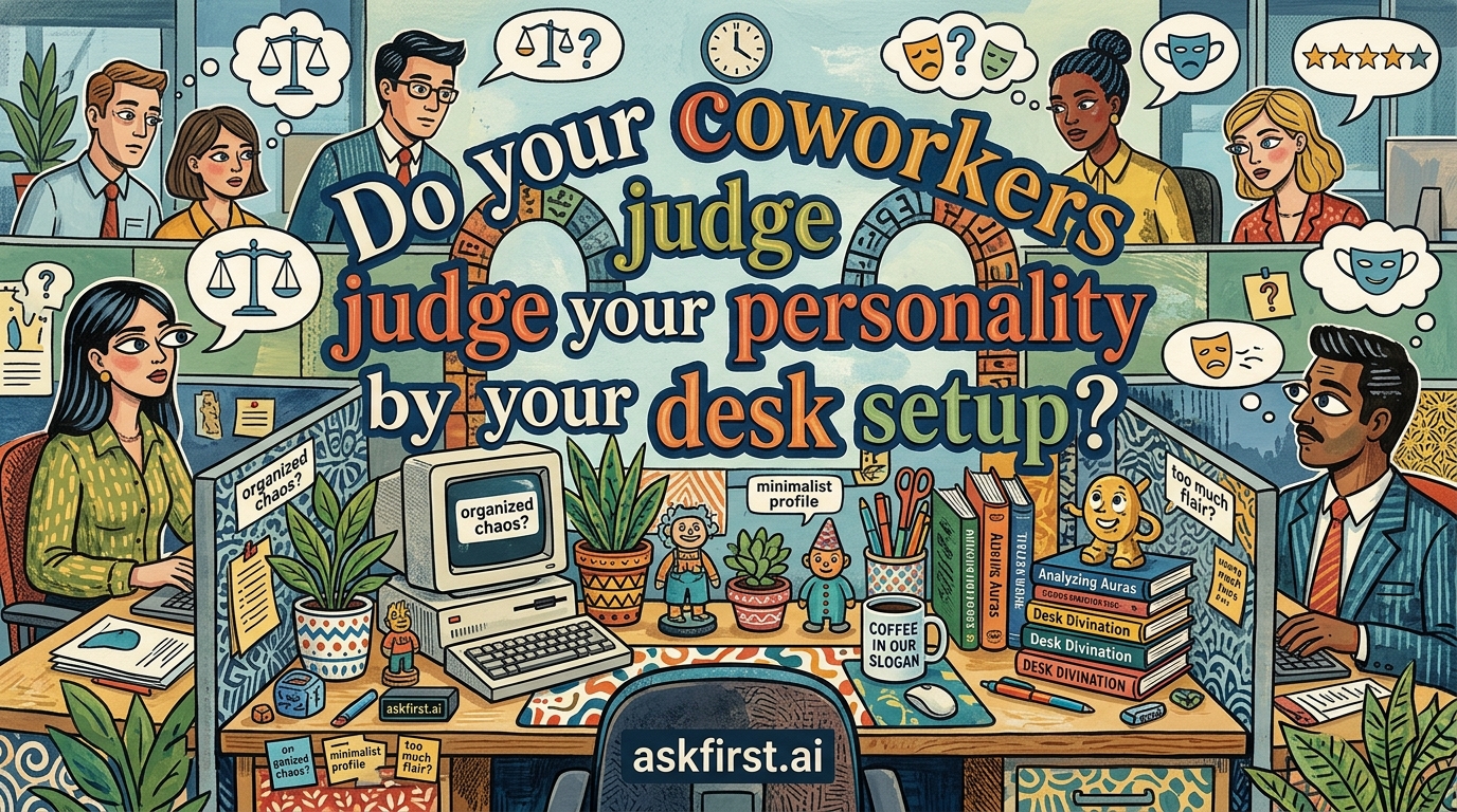 Do your coworkers judge your personality by your desk setup? Do your coworkers judge your personality by your desk setup?