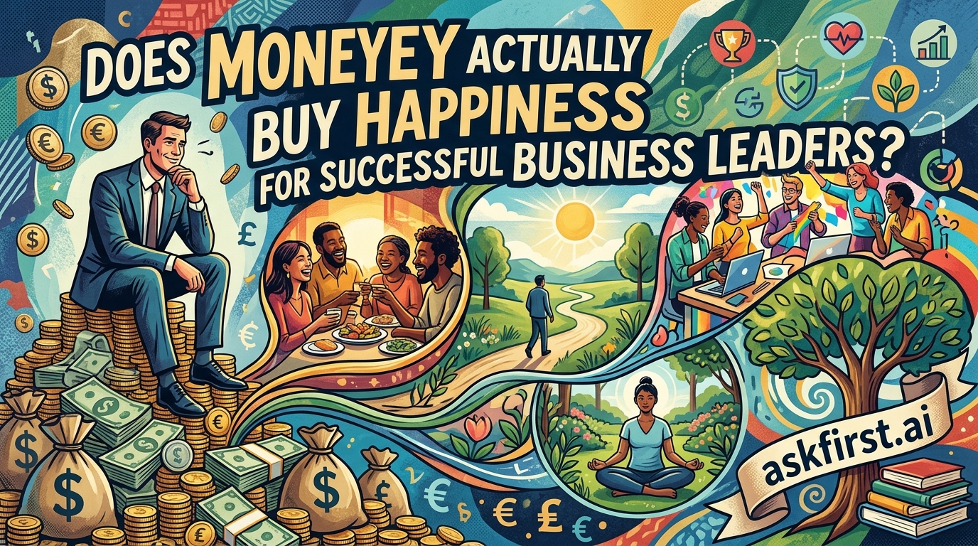 Does money actually buy happiness for successful business leaders? Does money actually buy happiness for successful business leaders?