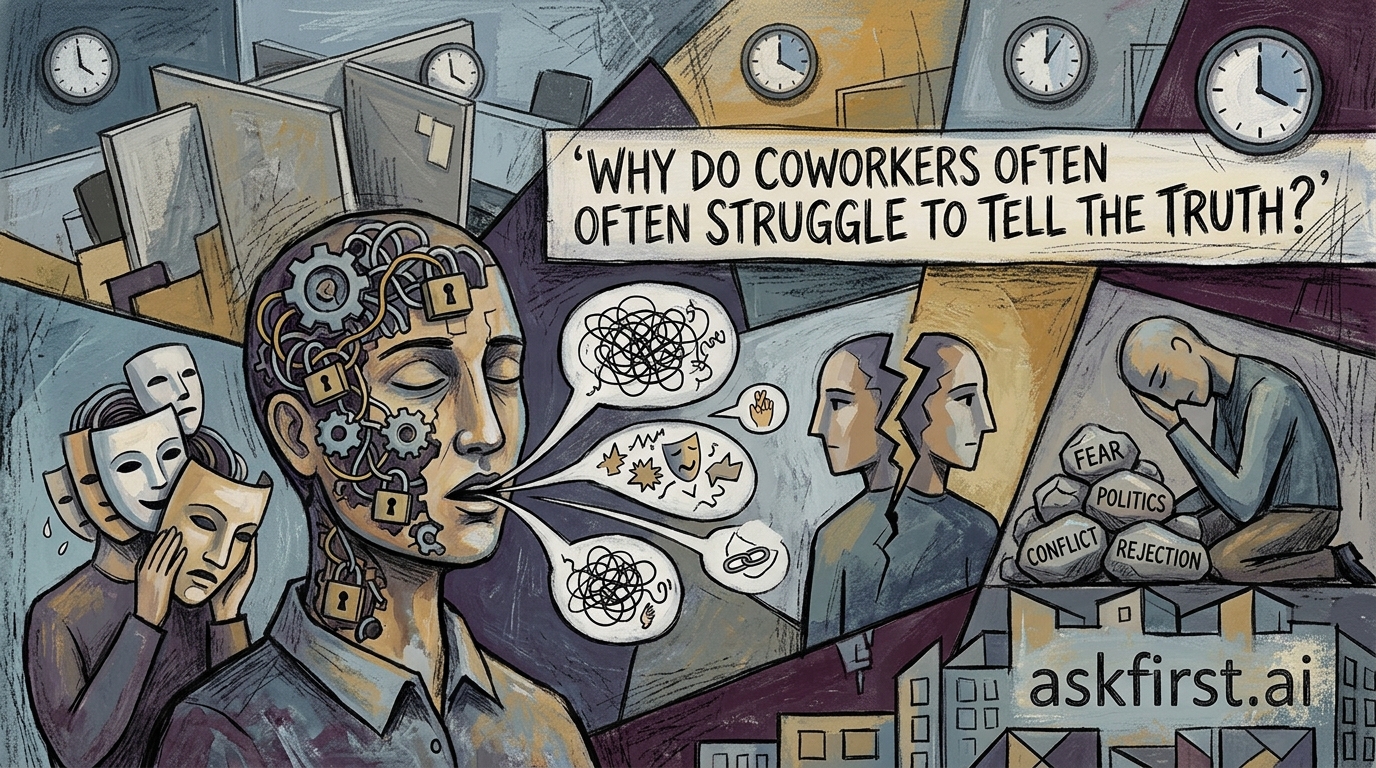 Why do coworkers often struggle to tell the truth? Why do coworkers often struggle to tell the truth?