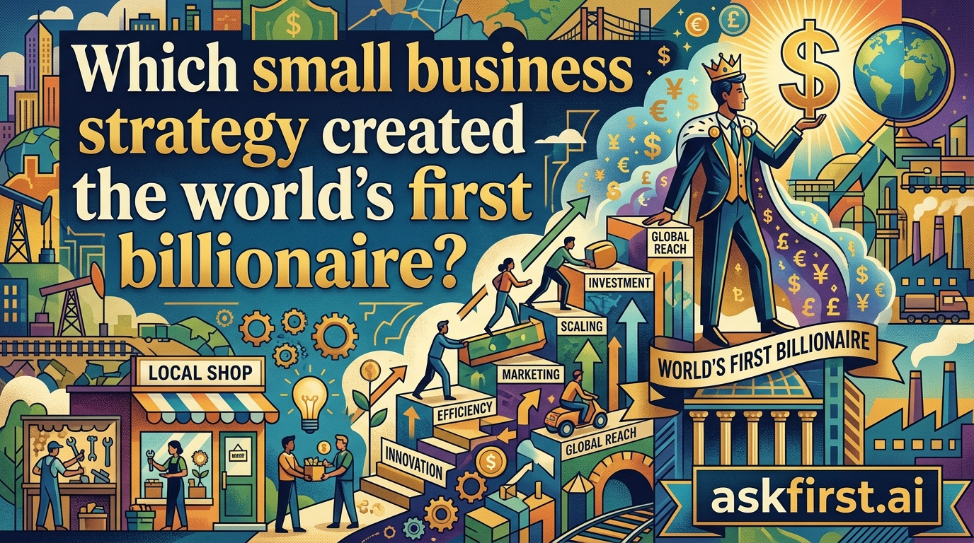 Which small business strategy created the world's first billionaire? Which small business strategy created the world's first billionaire?