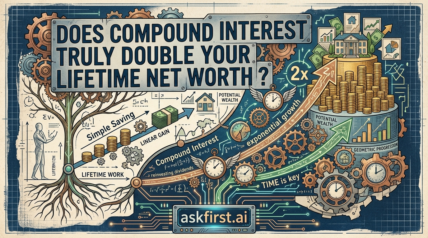 Does compound interest truly double your lifetime net worth? Does compound interest truly double your lifetime net worth?