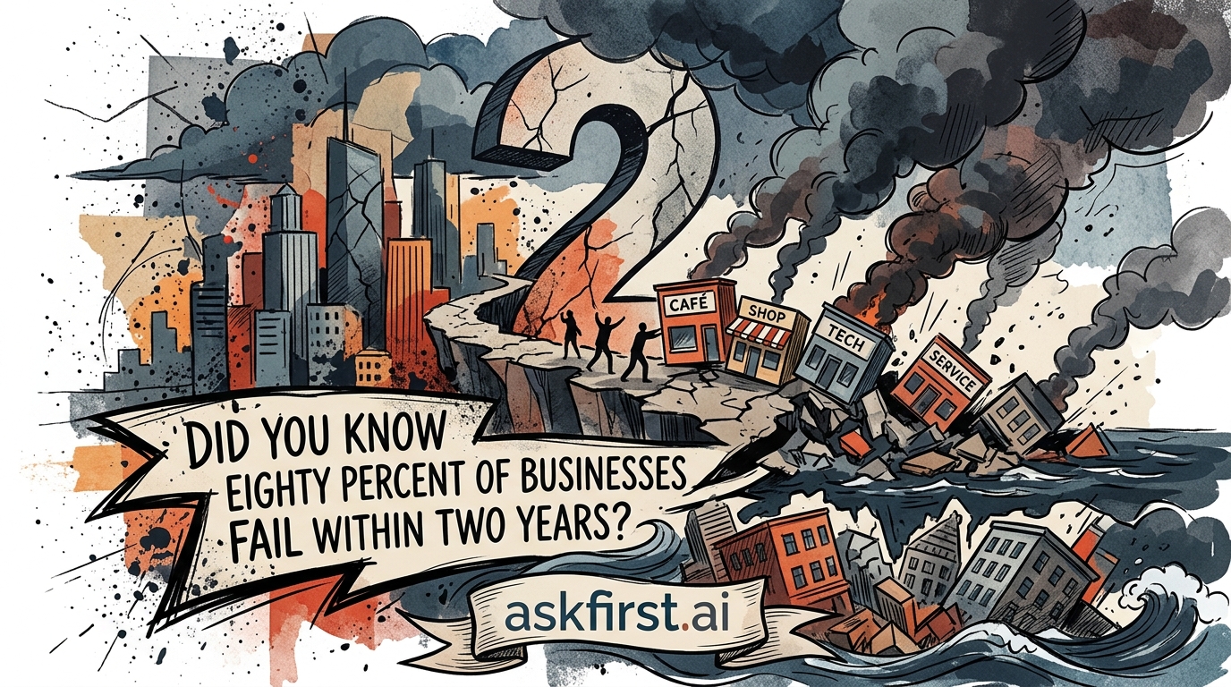 Did you know eighty percent of businesses fail within two years? Did you know eighty percent of businesses fail within two years?