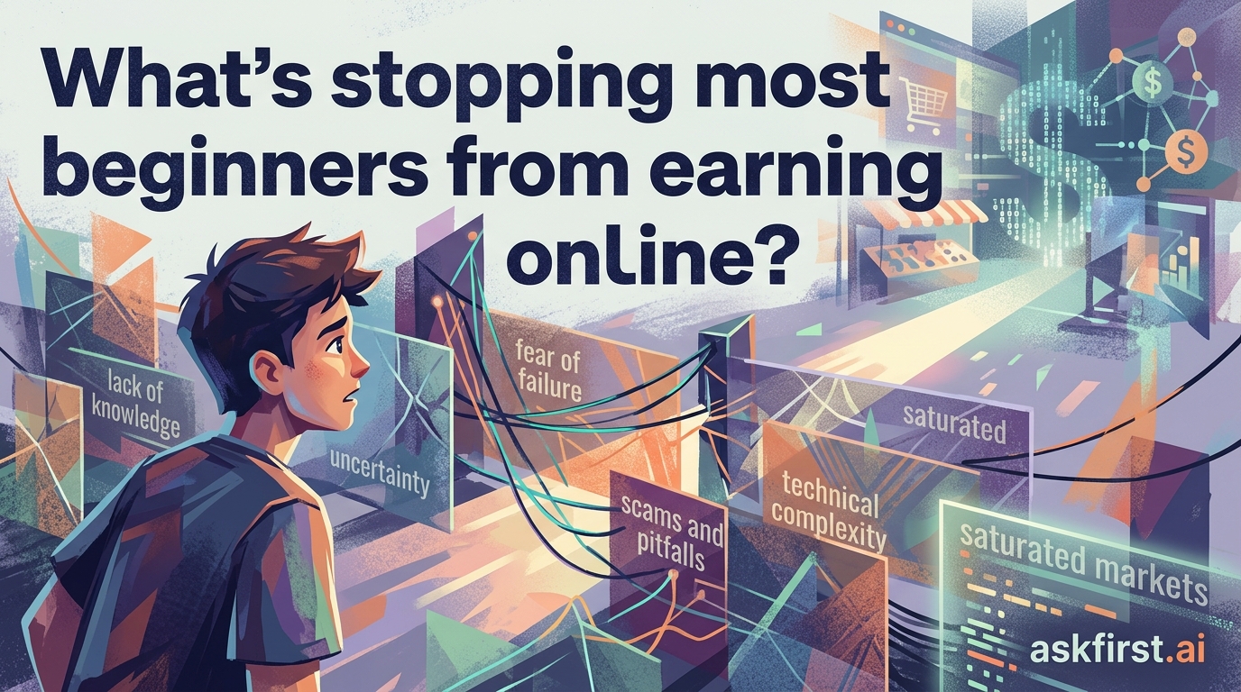 What's stopping most beginners from earning online? What's stopping most beginners from earning online?