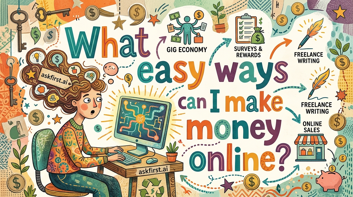 What easy ways can I make money online? What easy ways can I make money online?