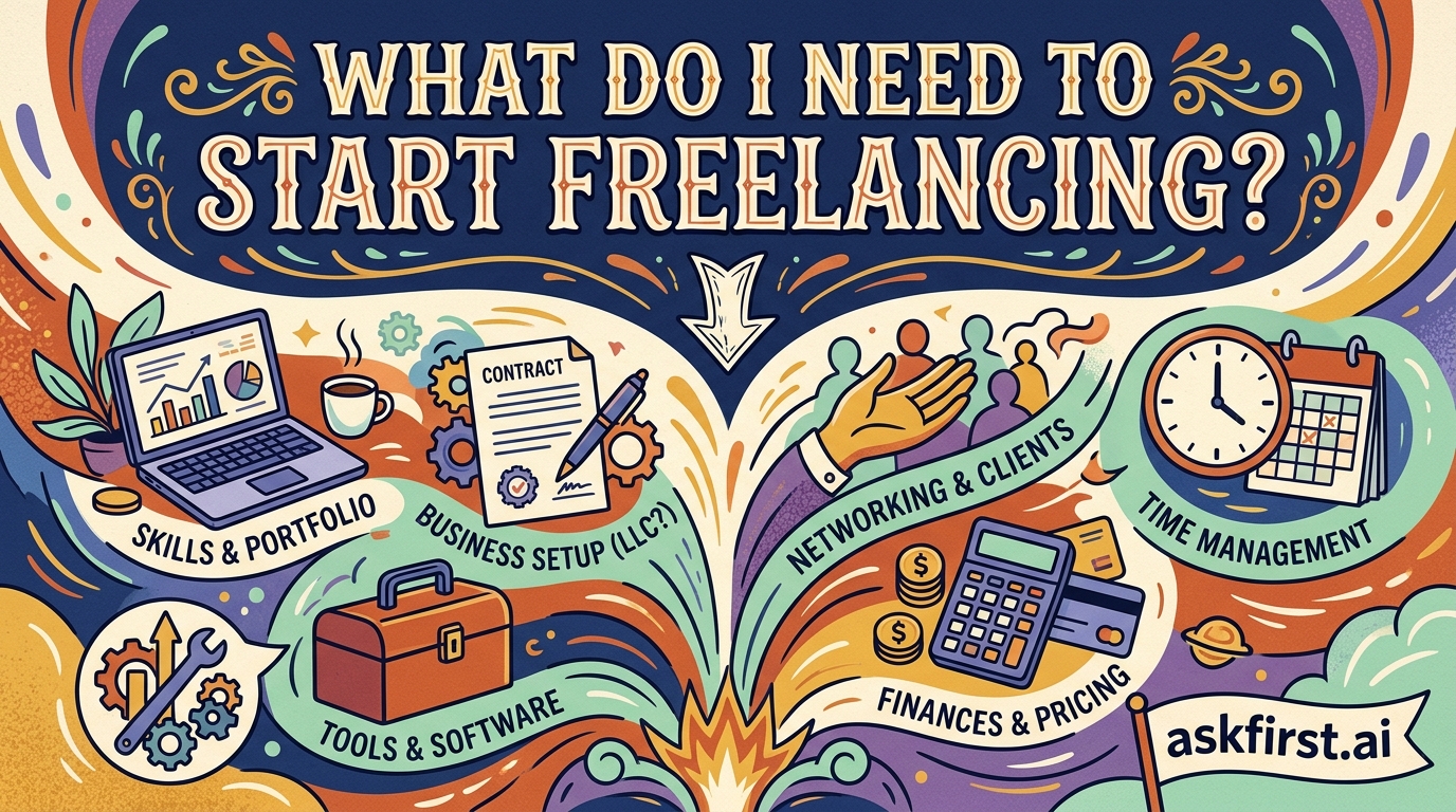 What do I need to start freelancing? What do I need to start freelancing?