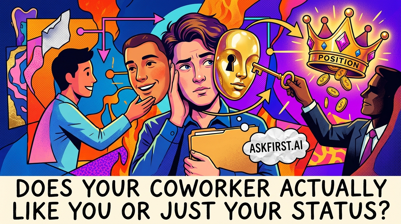 Does your coworker actually like you or just your status? Does your coworker actually like you or just your status?