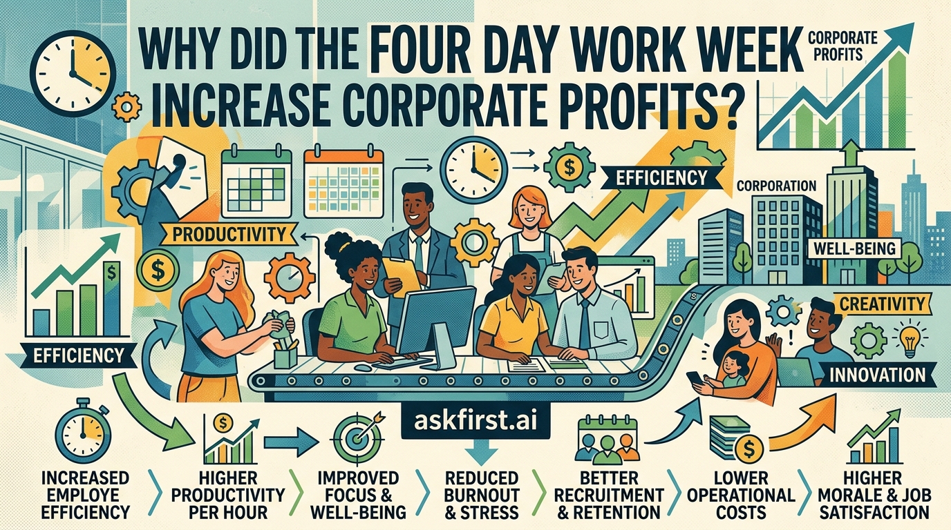 Why did the four day work week increase corporate profits? Why did the four day work week increase corporate profits?