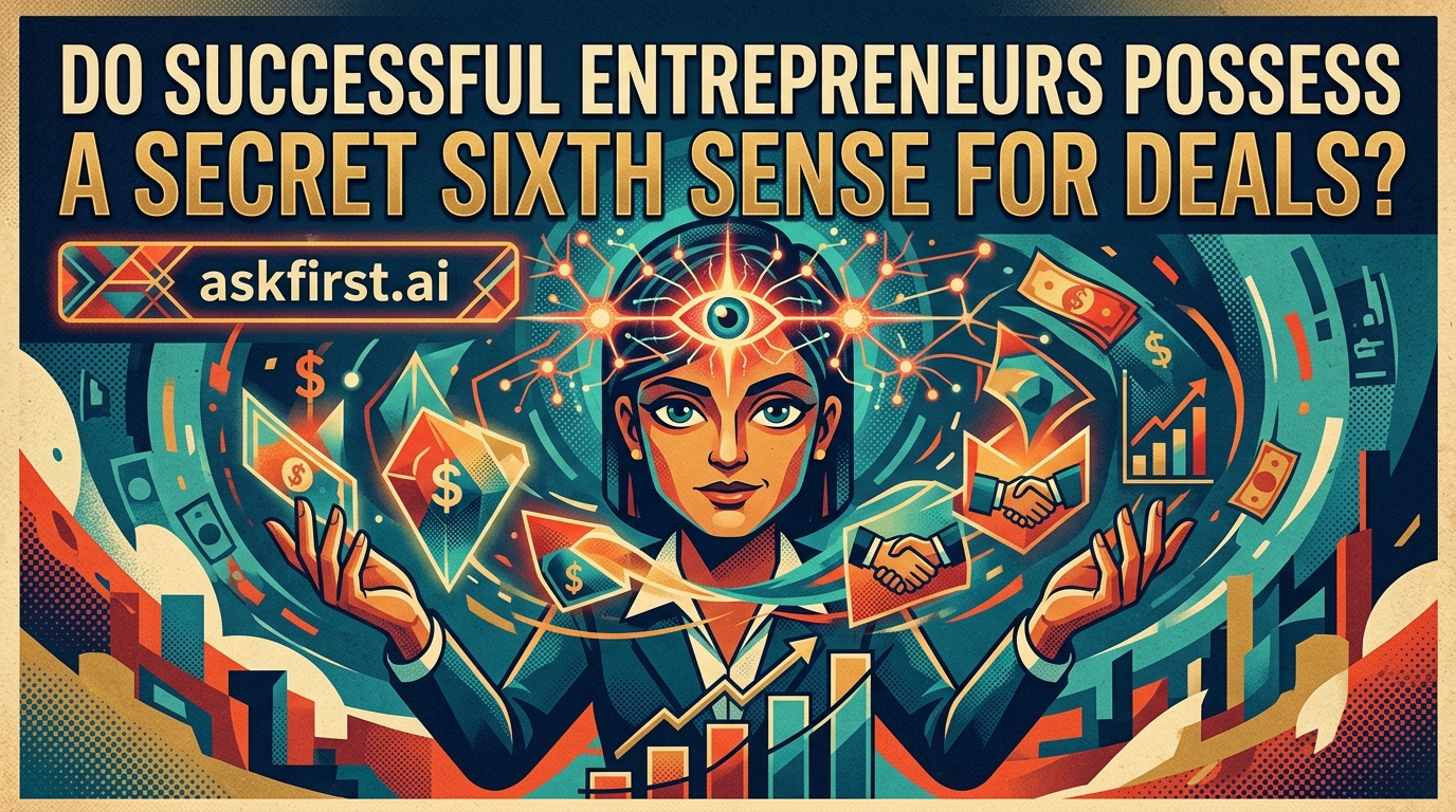 Do successful entrepreneurs possess a secret sixth sense for deals? Do successful entrepreneurs possess a secret sixth sense for deals?