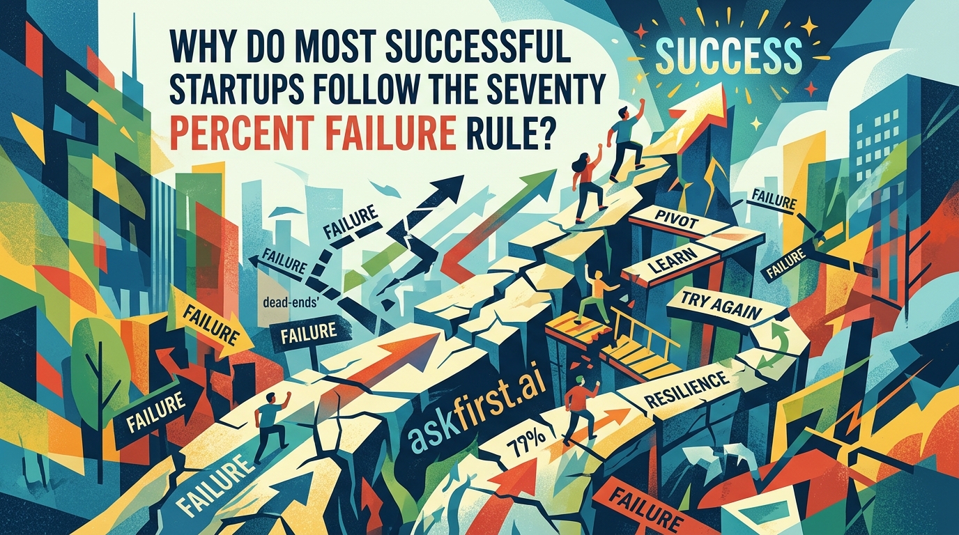 Why do most successful startups follow the seventy percent failure rule? Why do most successful startups follow the seventy percent failure rule?