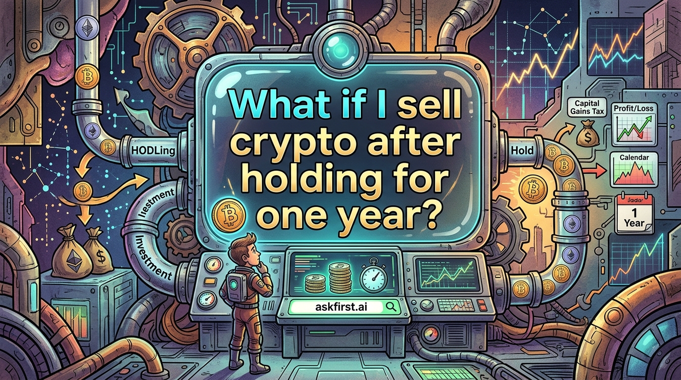 What if I sell crypto after holding for one year? What if I sell crypto after holding for one year?
