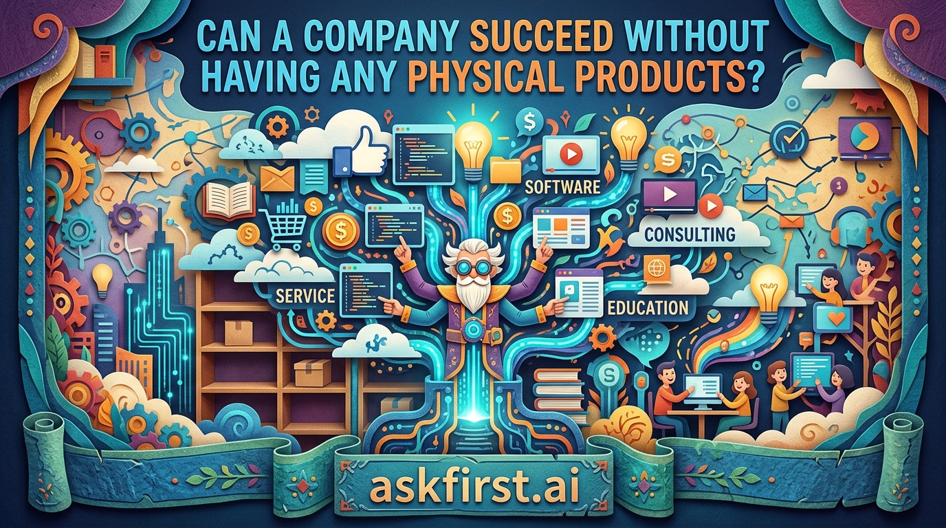 Can a company succeed without having any physical products? Can a company succeed without having any physical products?