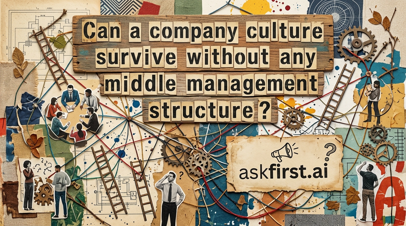 Can a company culture survive without any middle management structure? Can a company culture survive without any middle management structure?
