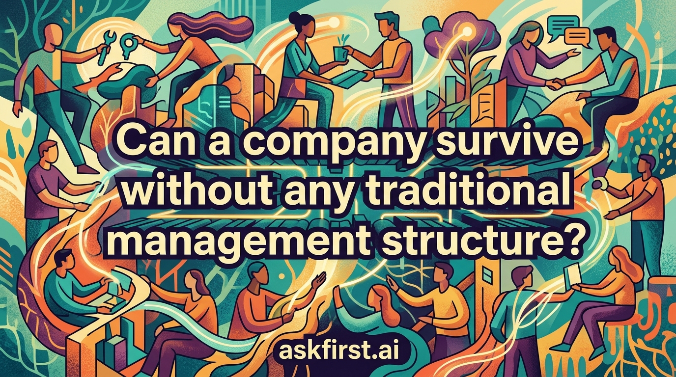 Can a company survive without any traditional management structure? Can a company survive without any traditional management structure?