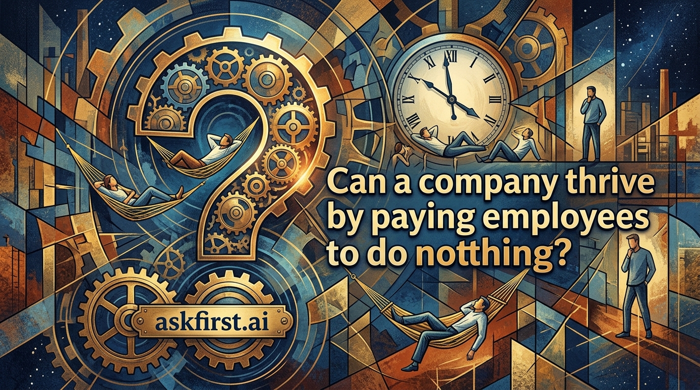 Can a company thrive by paying employees to do nothing? Can a company thrive by paying employees to do nothing?