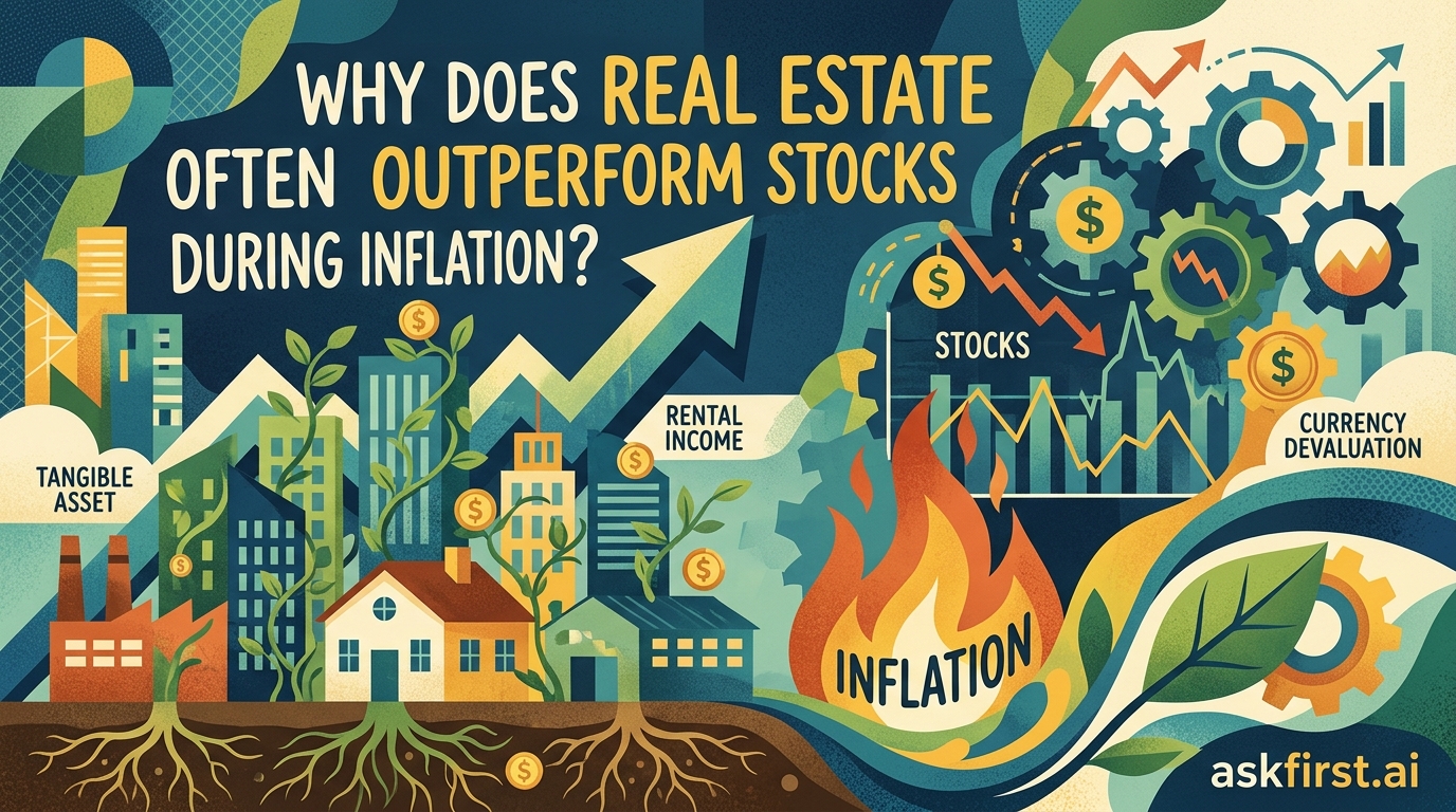 Why does real estate often outperform stocks during inflation? Why does real estate often outperform stocks during inflation?