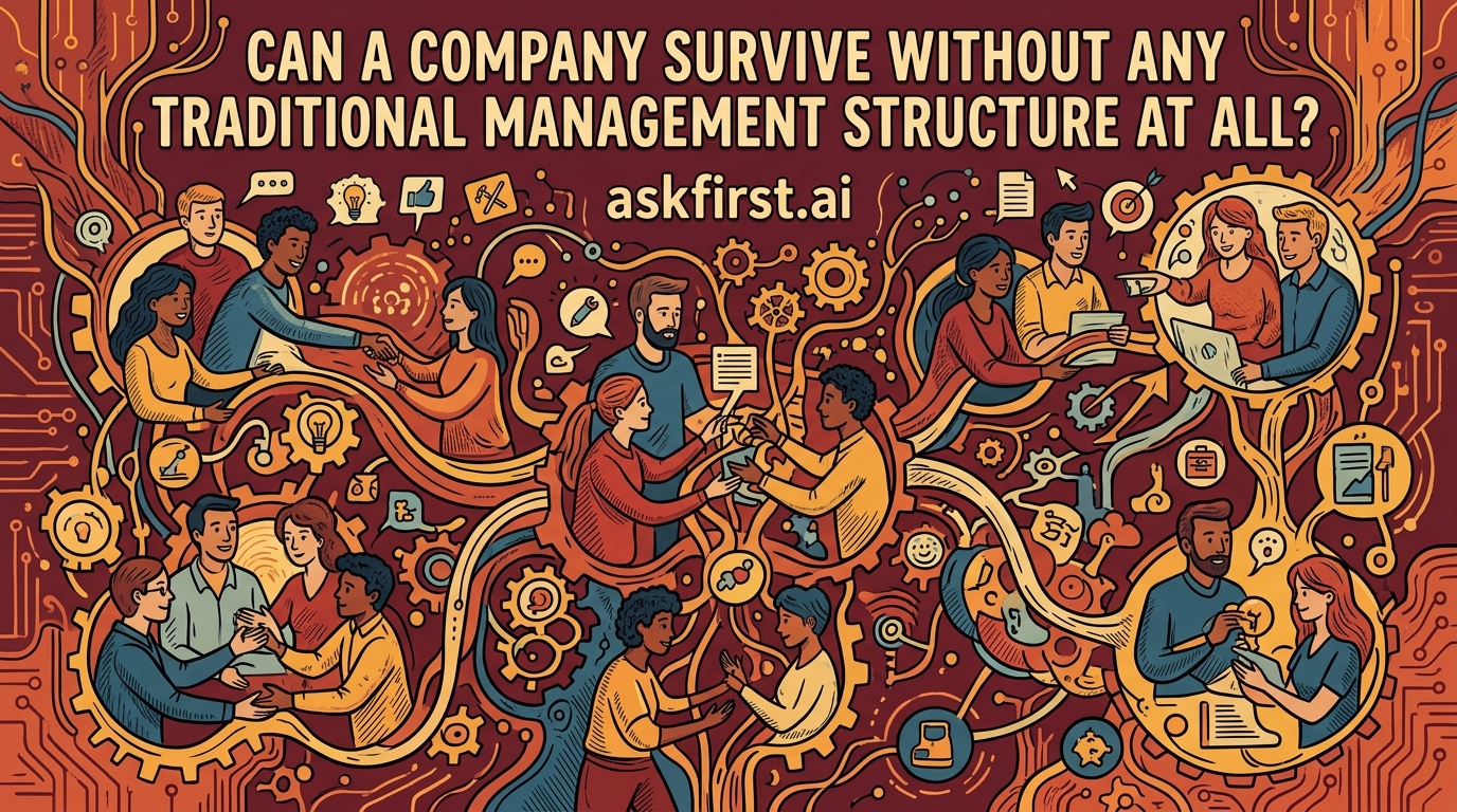 Can a company survive without any traditional management structure at all? Can a company survive without any traditional management structure at all?