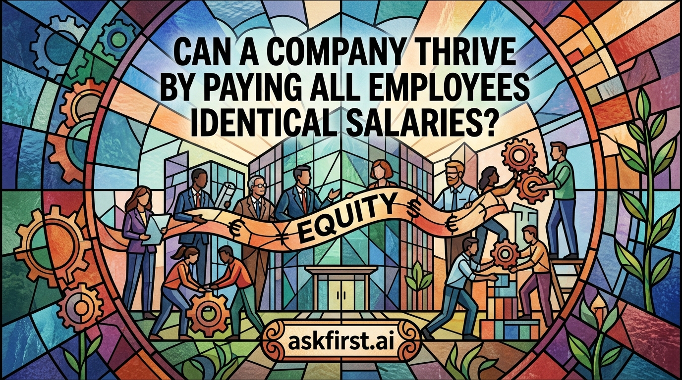 Can a company thrive by paying all employees identical salaries? Can a company thrive by paying all employees identical salaries?