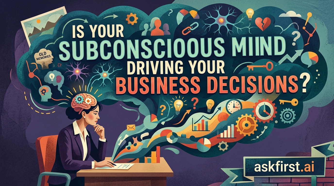 Is your subconscious mind driving your business decisions? Is your subconscious mind driving your business decisions?