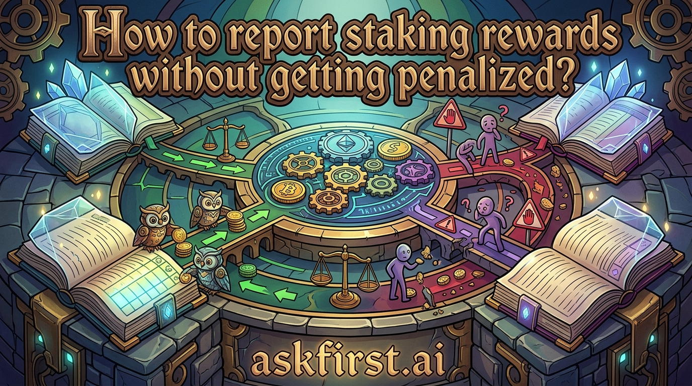 How to report staking rewards without getting penalized? How to report staking rewards without getting penalized?