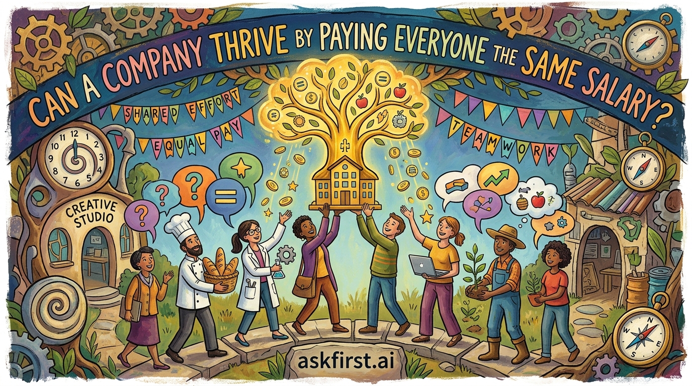 Can a company thrive by paying everyone the same salary? Can a company thrive by paying everyone the same salary?