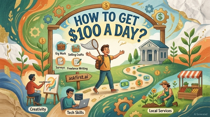 How to get $100 a day? How to get $100 a day?