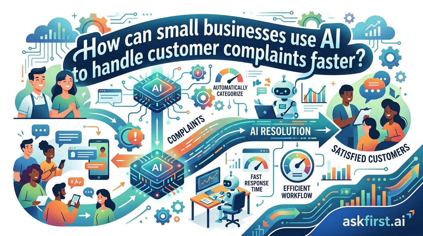 How can small businesses use AI to handle customer complaints faster? How can small businesses use AI to handle customer complaints faster?