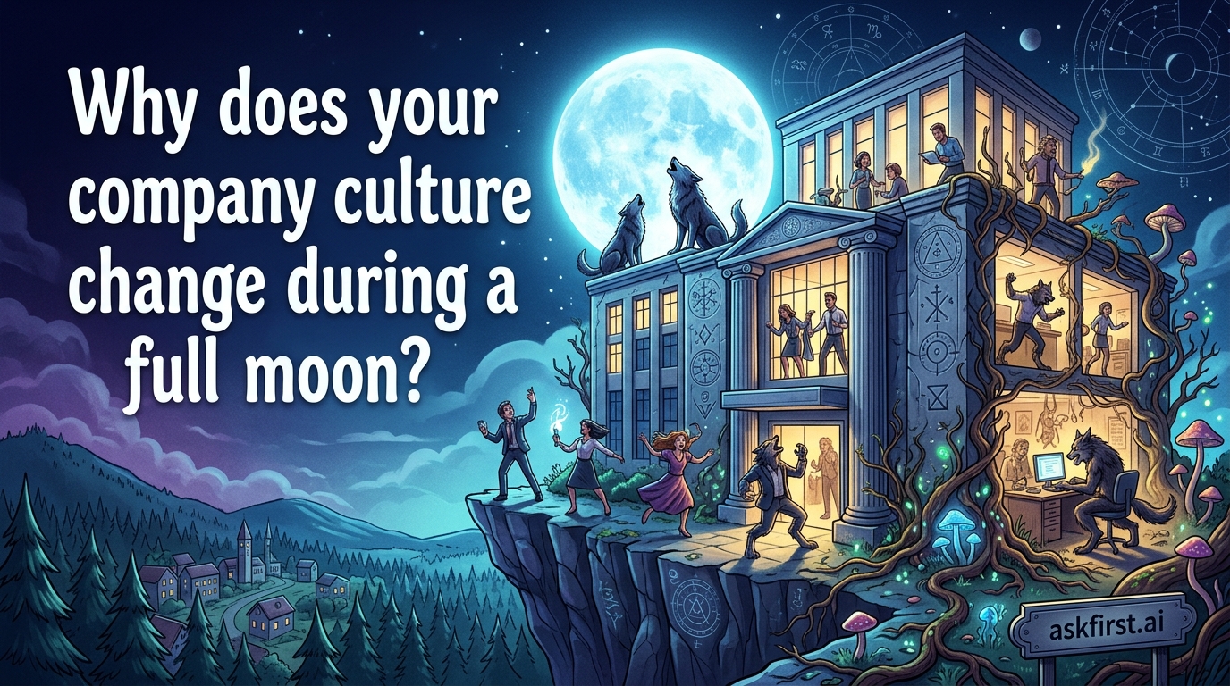 Why does your company culture change during a full moon? Why does your company culture change during a full moon?