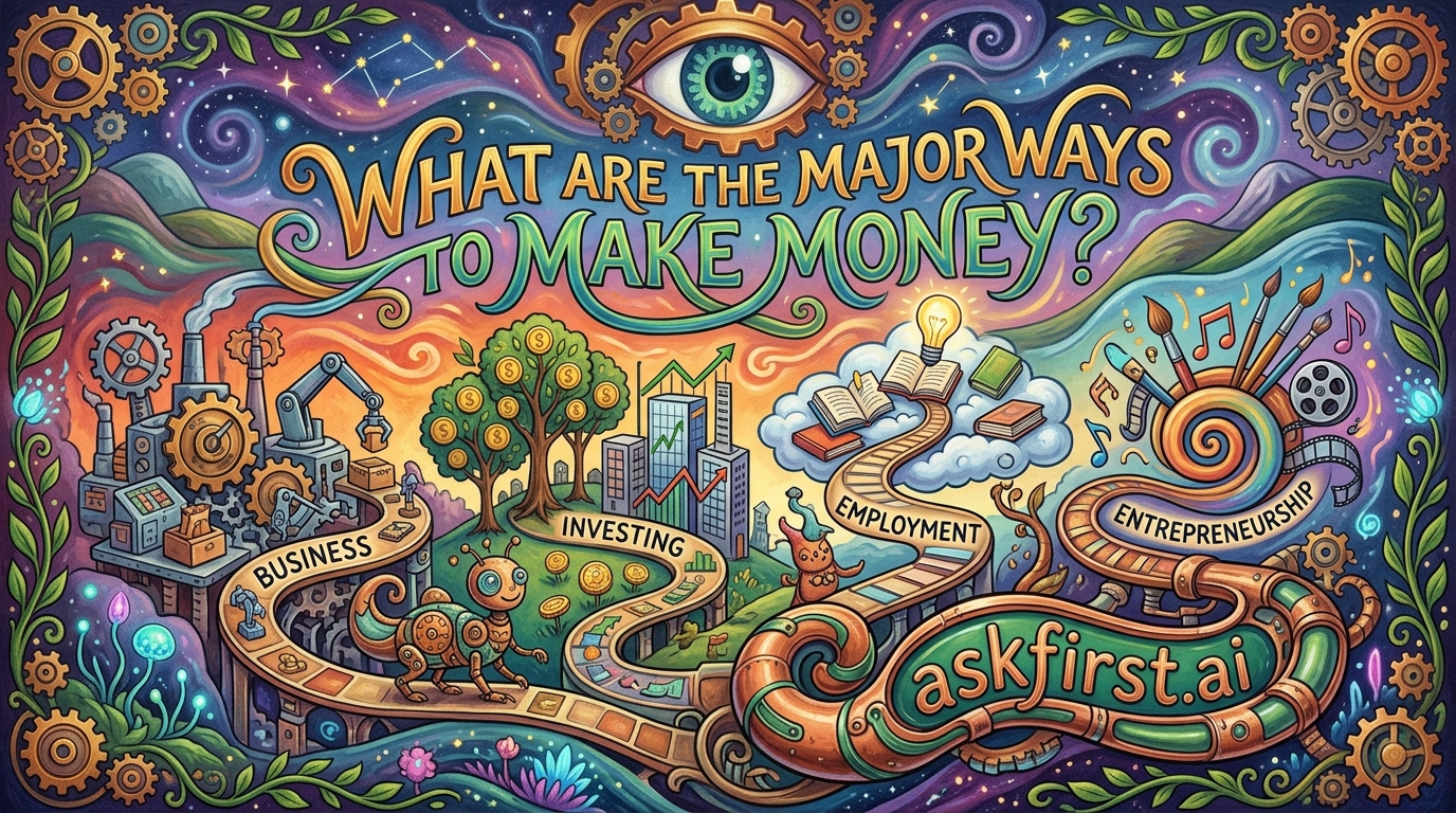What are the major ways to make money? What are the major ways to make money?