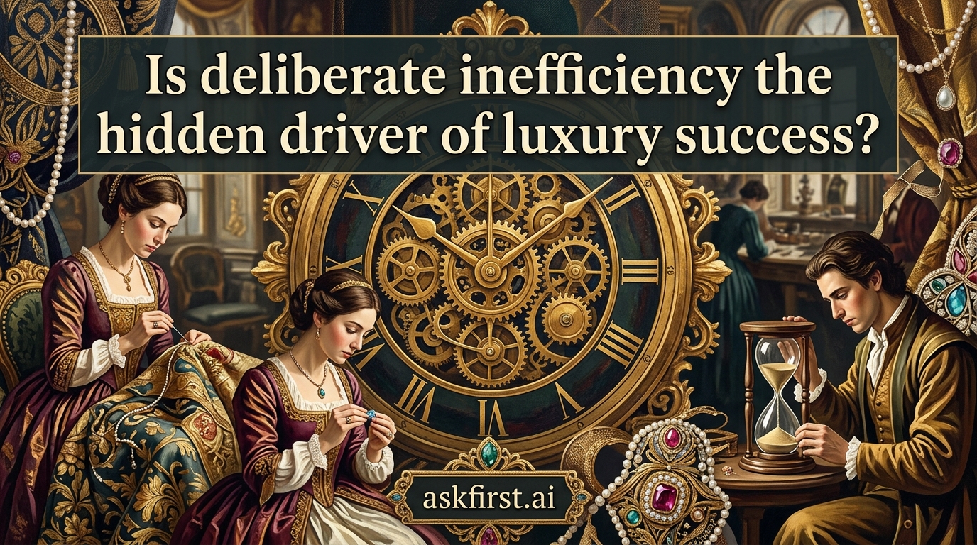 Is deliberate inefficiency the hidden driver of luxury success? Is deliberate inefficiency the hidden driver of luxury success?
