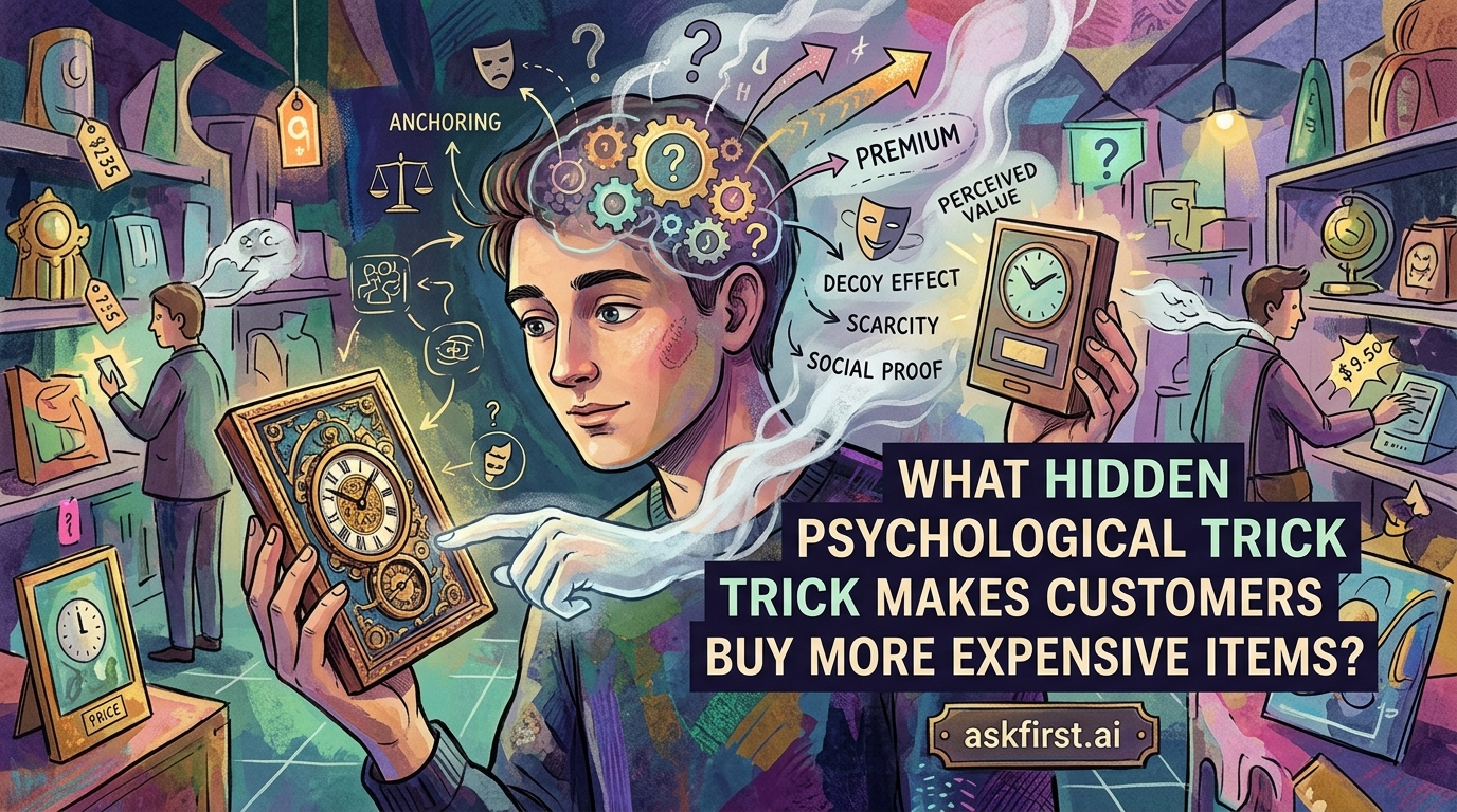 What hidden psychological trick makes customers buy more expensive items? What hidden psychological trick makes customers buy more expensive items?
