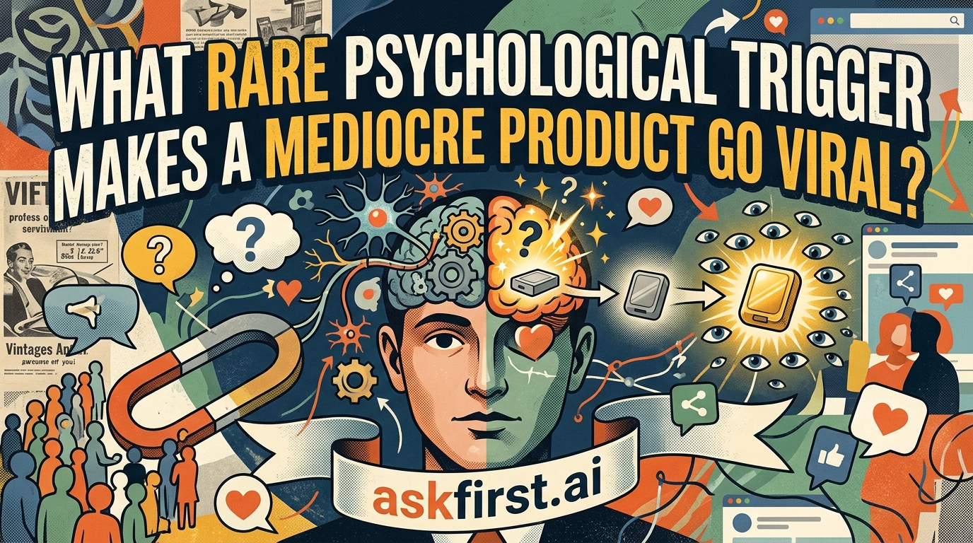 What rare psychological trigger makes a mediocre product go viral? What rare psychological trigger makes a mediocre product go viral?