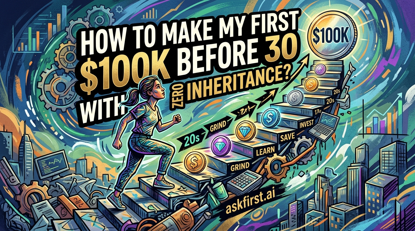 How to make my first $100K before 30 with zero inheritance? How to make my first $100K before 30 with zero inheritance?