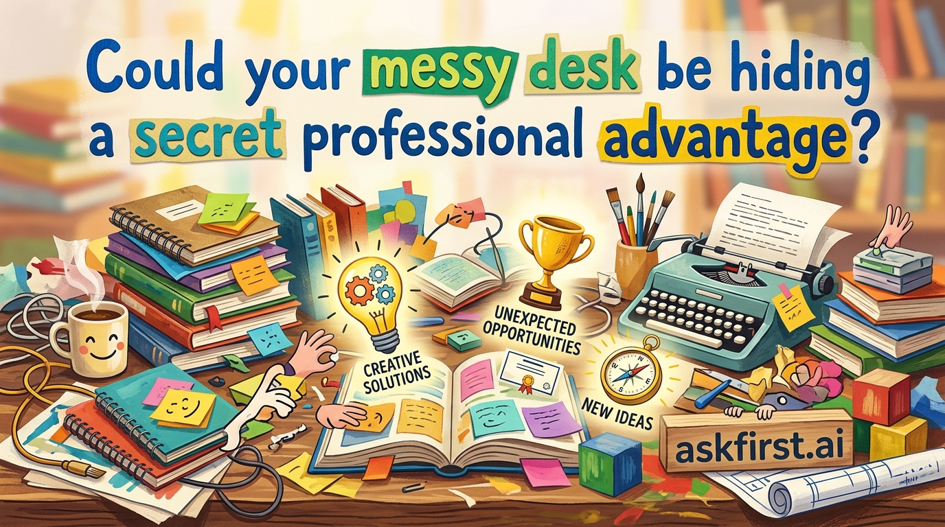 Could your messy desk be hiding a secret professional advantage? Could your messy desk be hiding a secret professional advantage?