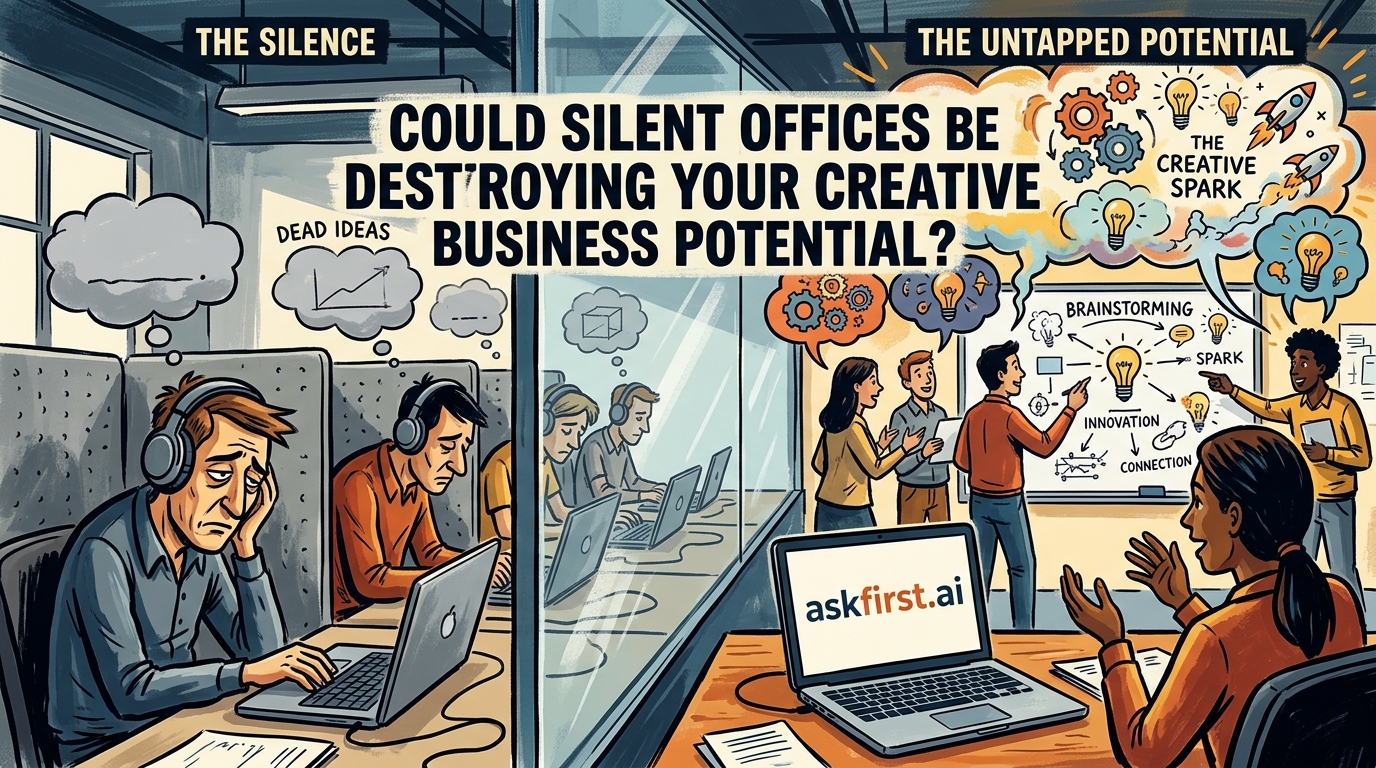 Could silent offices be destroying your creative business potential? Could silent offices be destroying your creative business potential?