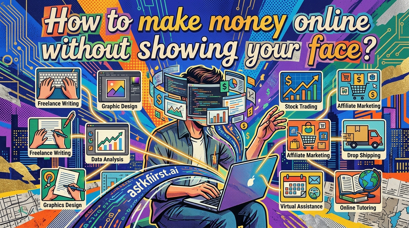 How to make money online without showing your face? How to make money online without showing your face?