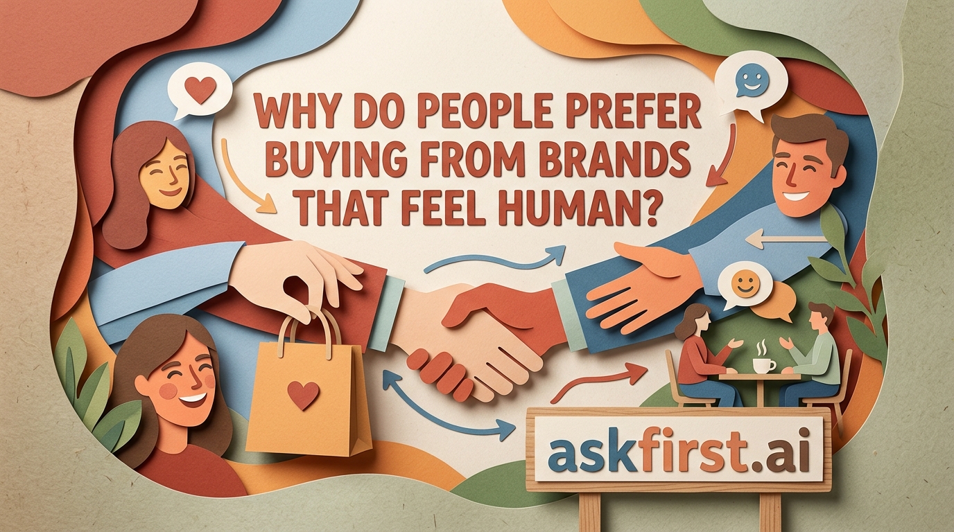Why do people prefer buying from brands that feel human? Why do people prefer buying from brands that feel human?