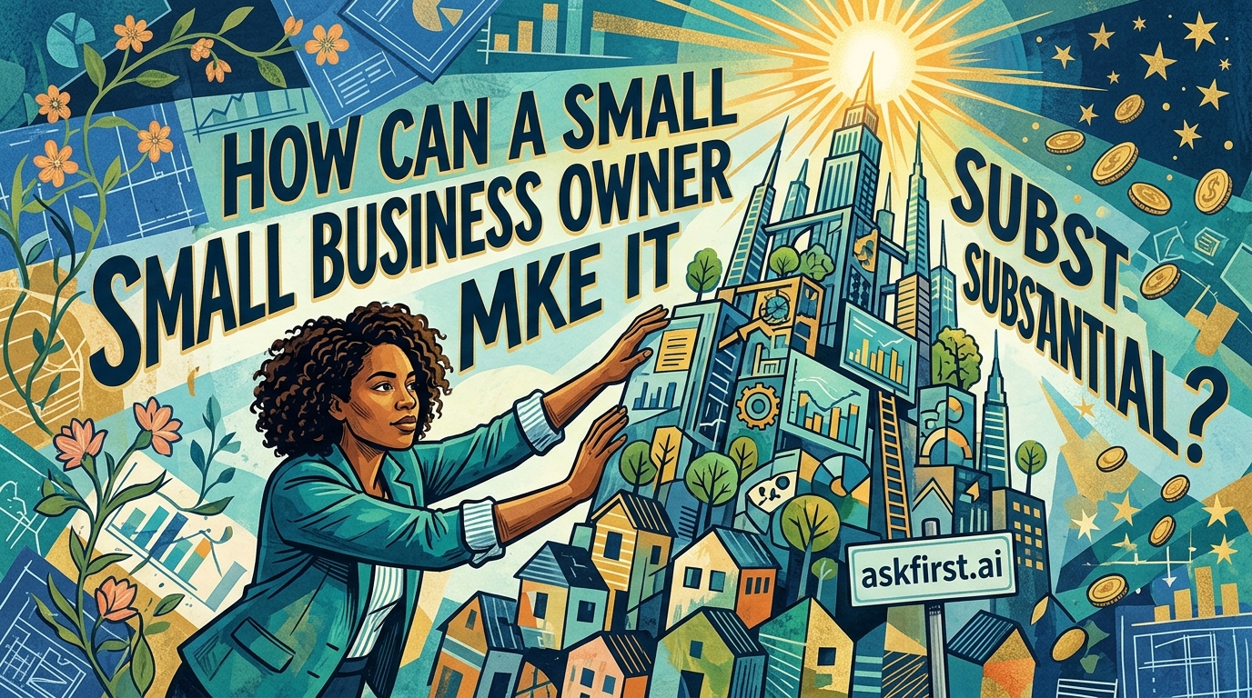 How can a small business owner make it substantial? How can a small business owner make it substantial?