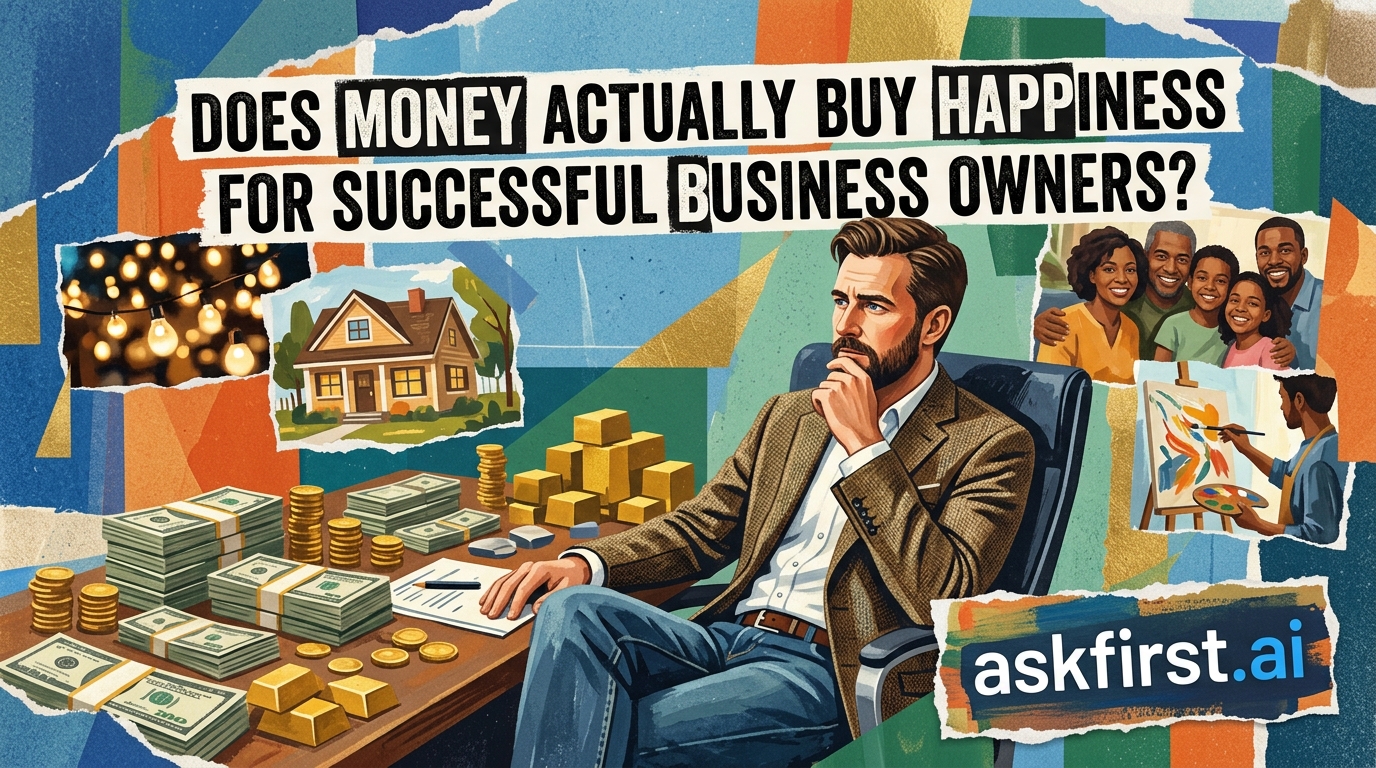 Does money actually buy happiness for successful business owners? Does money actually buy happiness for successful business owners?