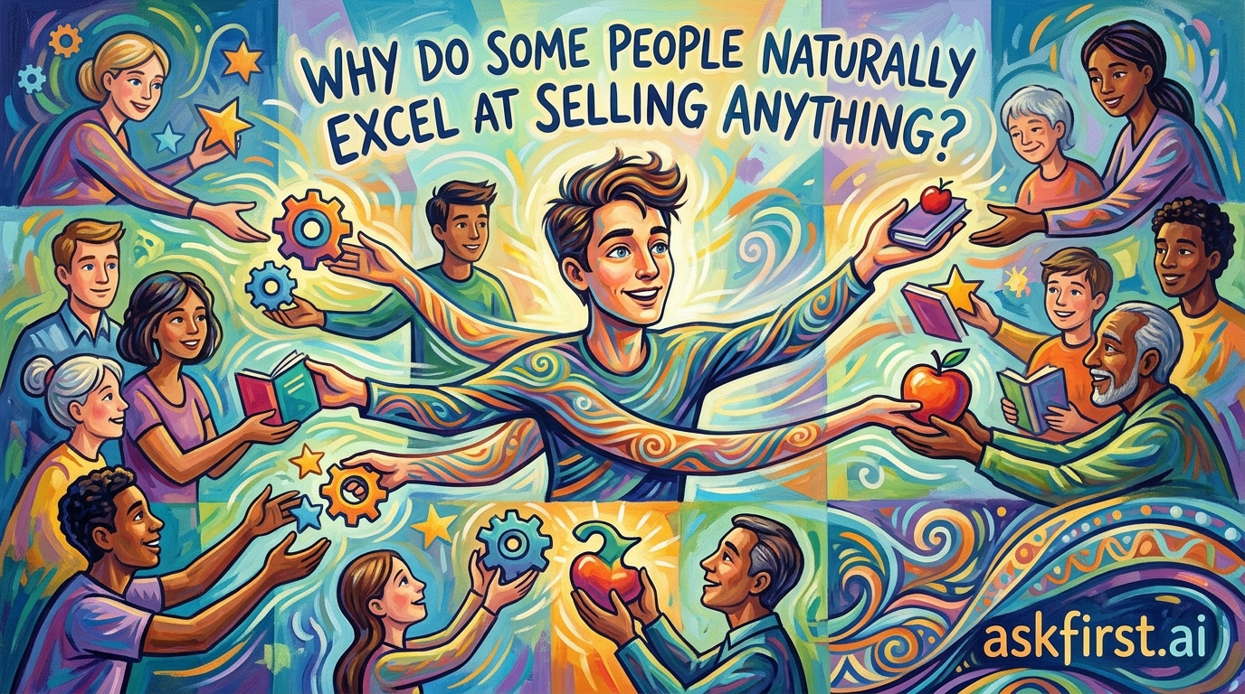 Why do some people naturally excel at selling anything? Why do some people naturally excel at selling anything?