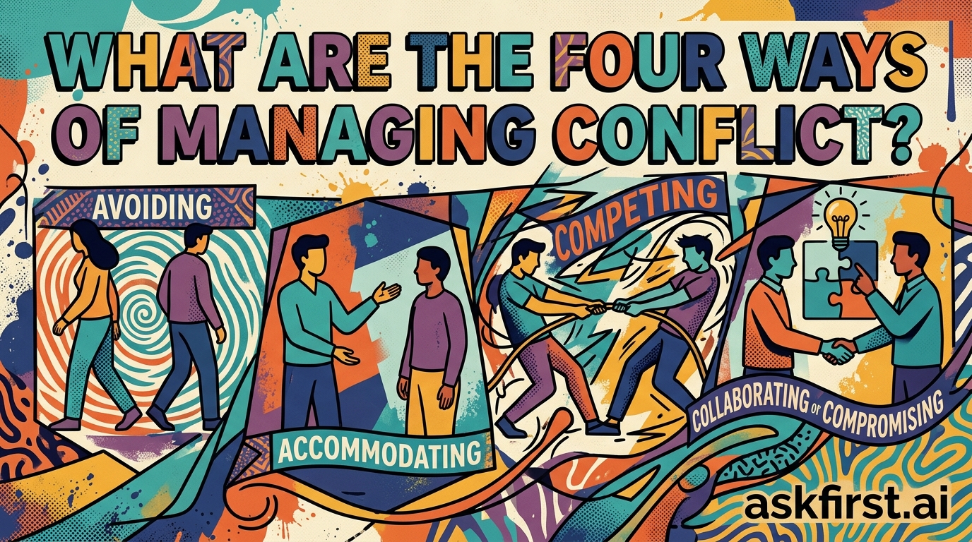 What are the four ways of managing conflict? What are the four ways of managing conflict?